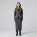 Sculptural Wrap Contour Blazer