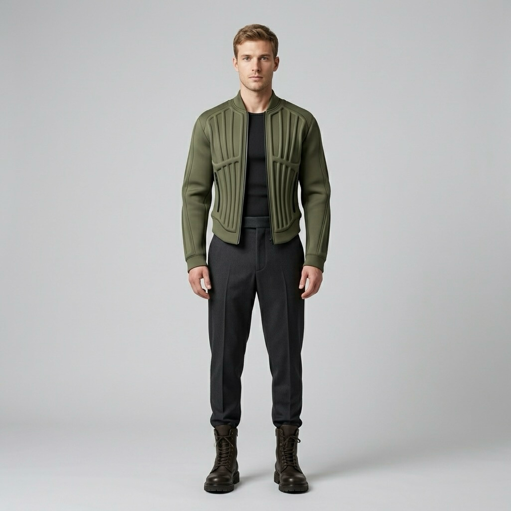 Grid Sculpt Jacket