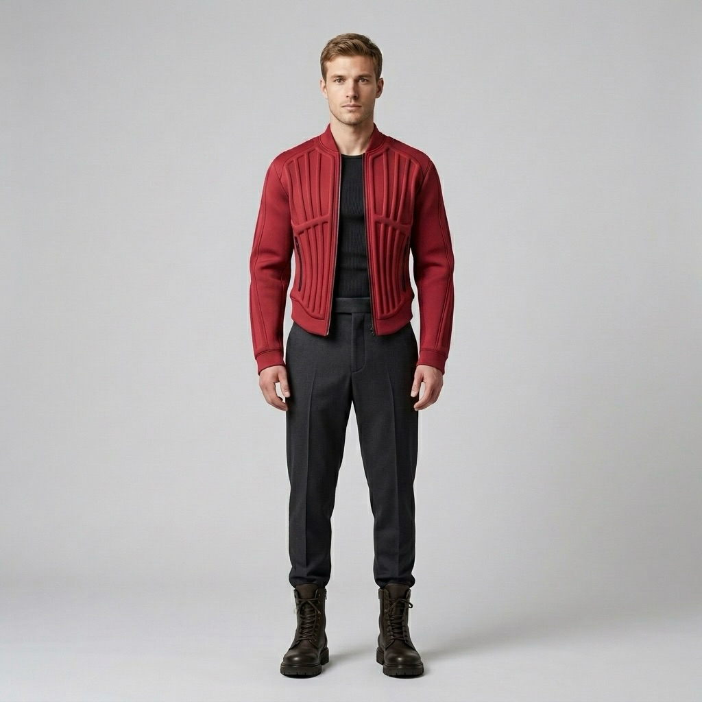 Grid Sculpt Jacket