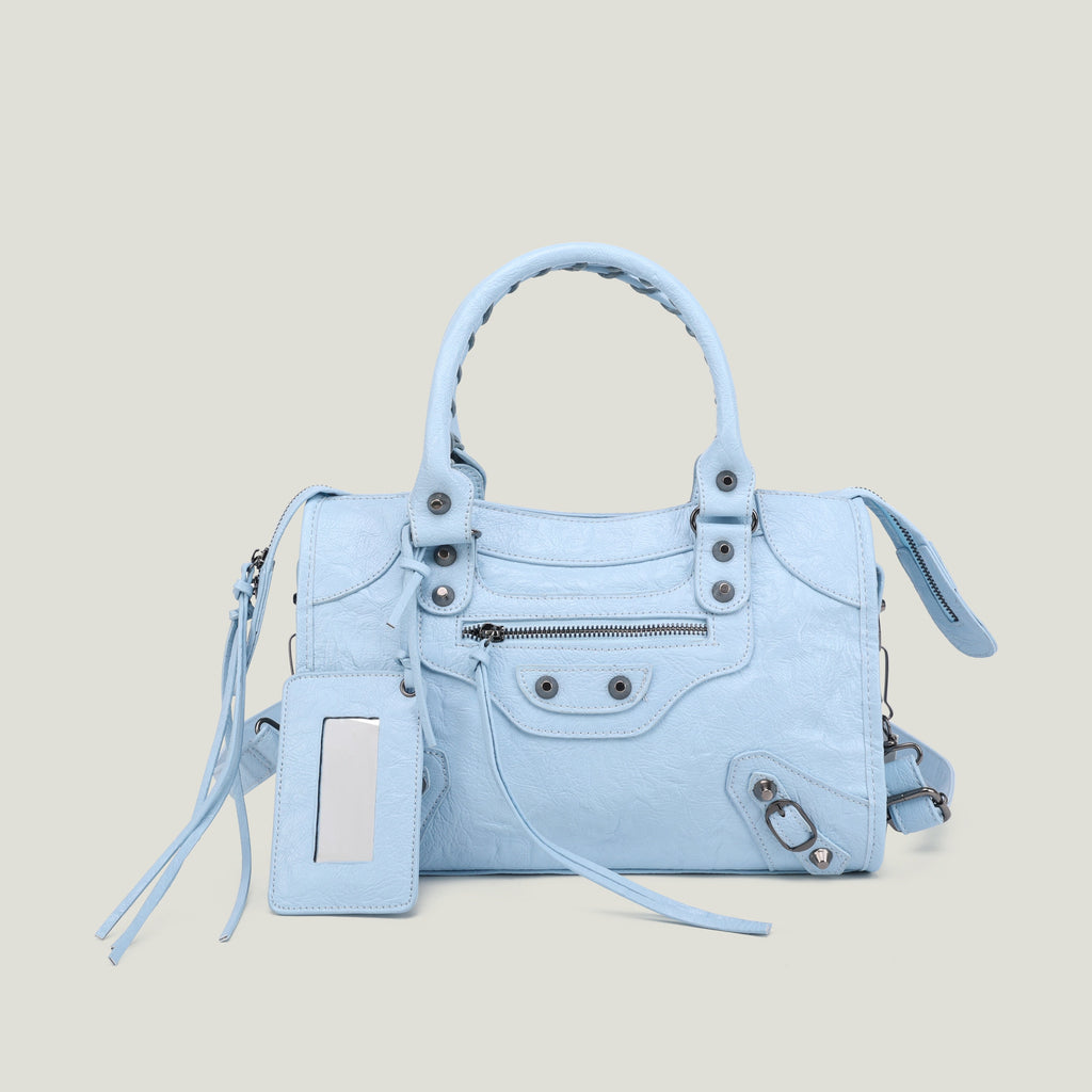 Women's PU Leather Duffel Bag with Crossbody Strap