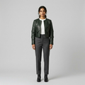 Geometric Edge Cropped Jacket