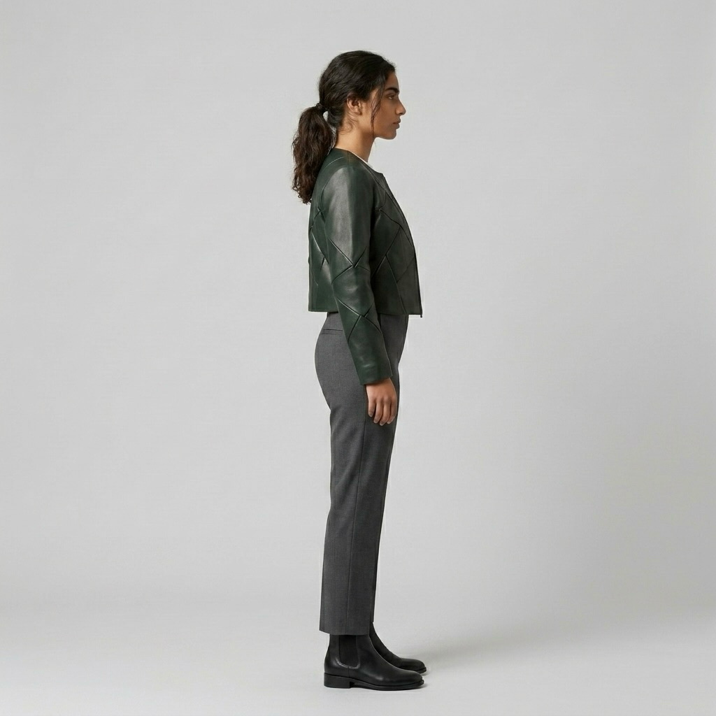 Geometric Edge Cropped Jacket