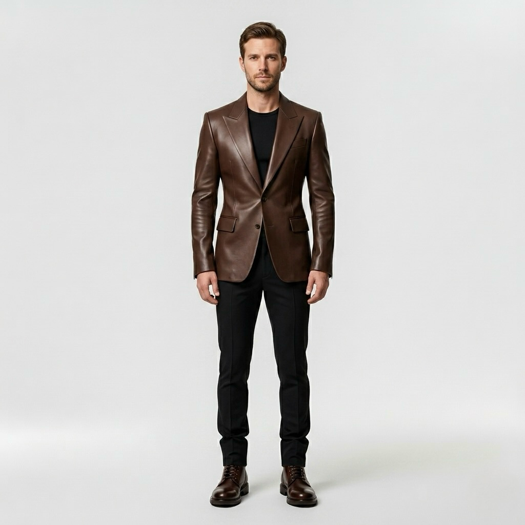 Luxe Leather Blazer