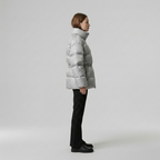 Women's Padded Puffer Jacket with Cinched Waist