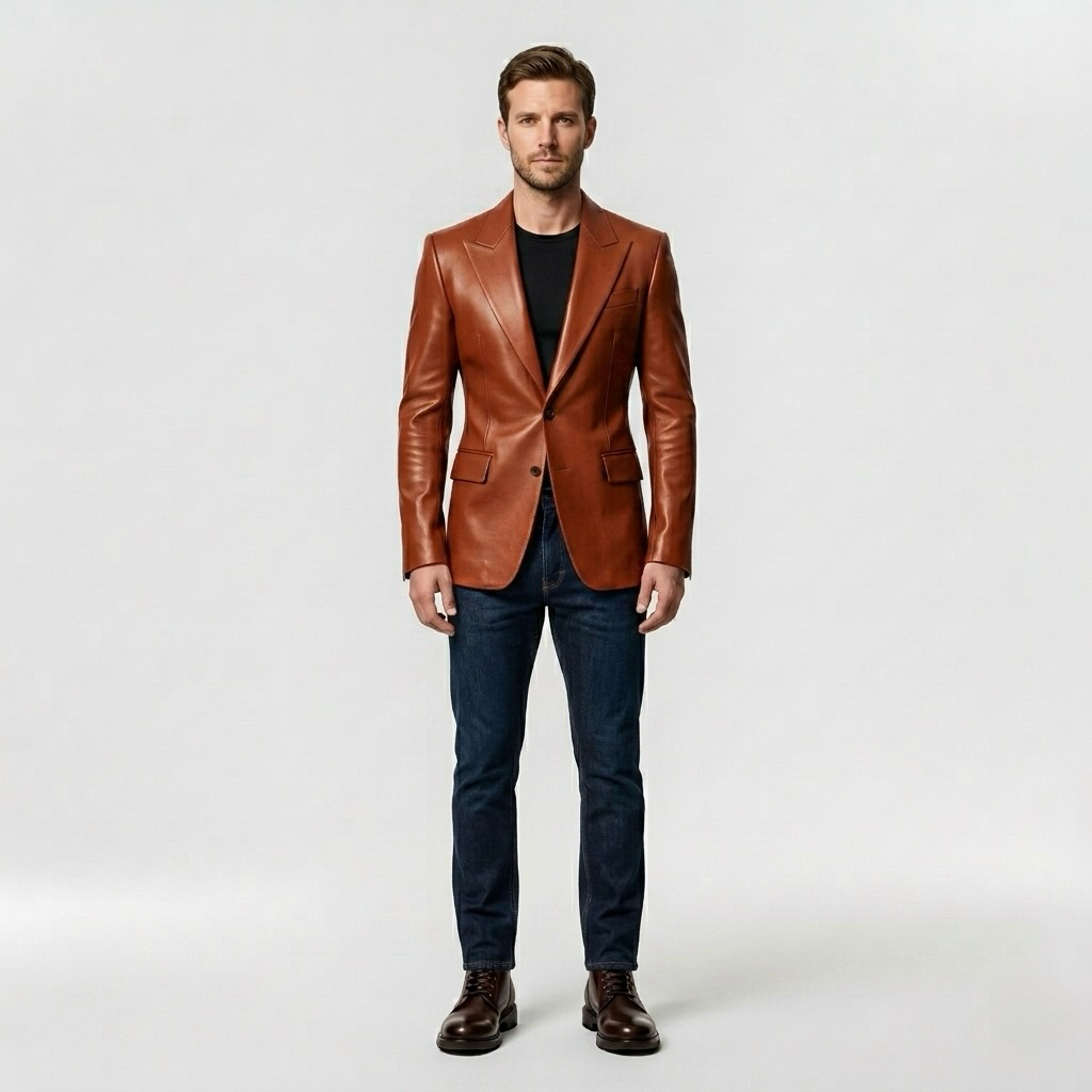 Luxe Leather Blazer