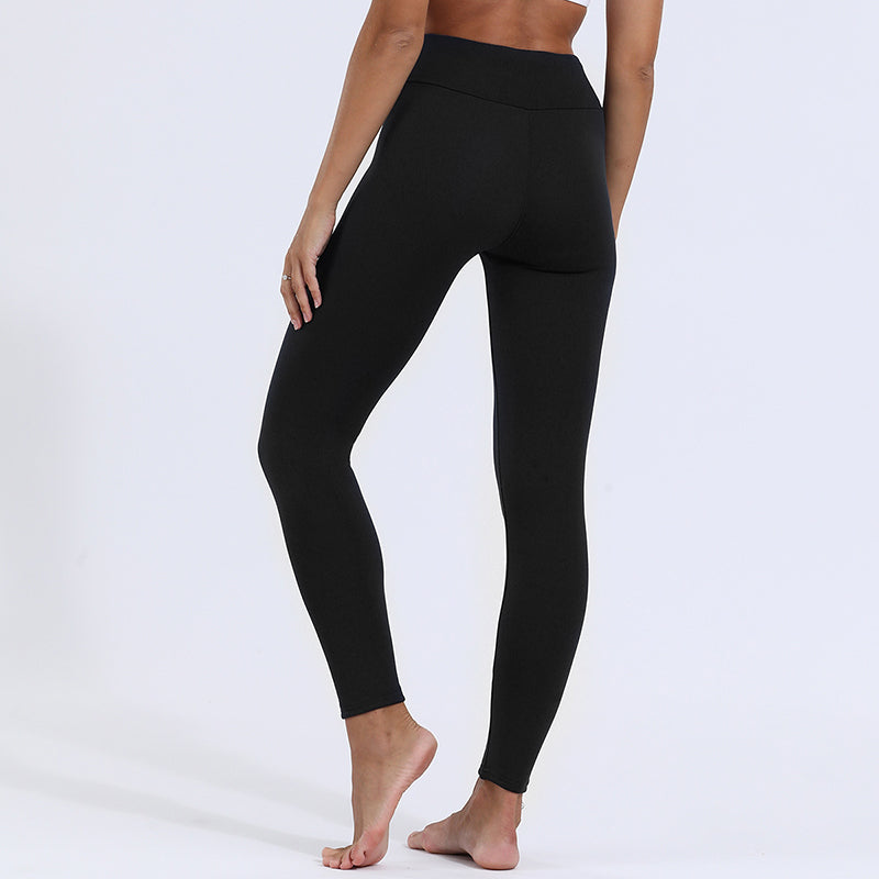 Legging taille haute doublé polaire pour femme