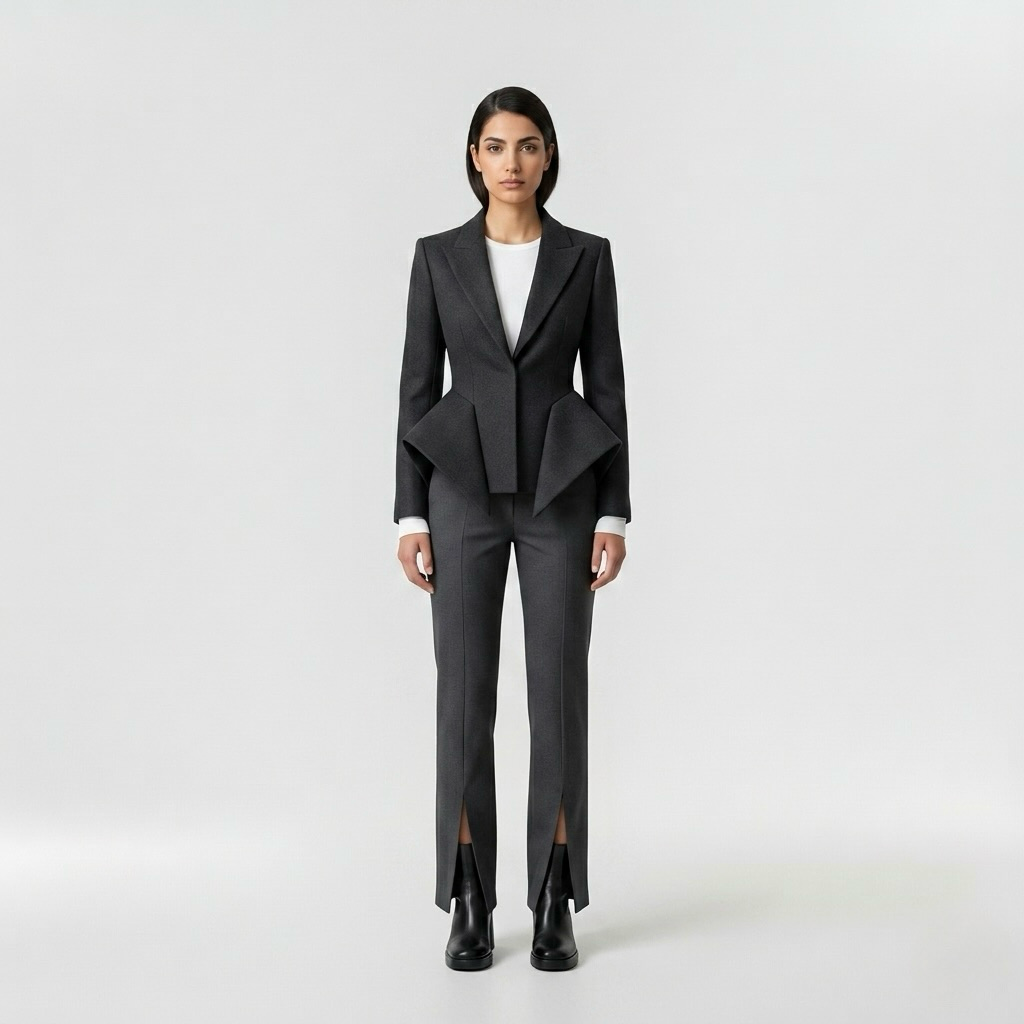 Architectural Fold Tailored Blazer