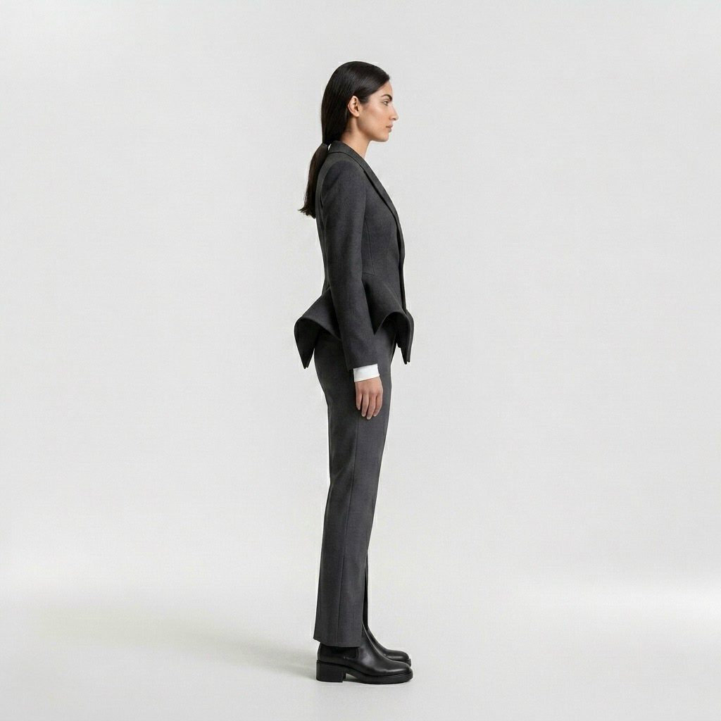 Architectural Fold Tailored Blazer