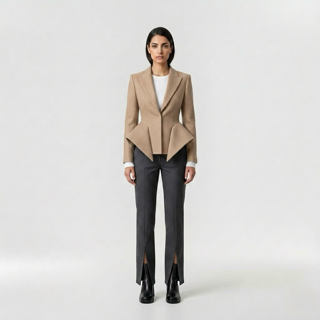 Architectural Fold Tailored Blazer
