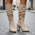 Women's Knee High Block Heel Boots