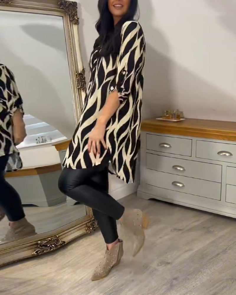 Women's Printed Loose Fit Blouse