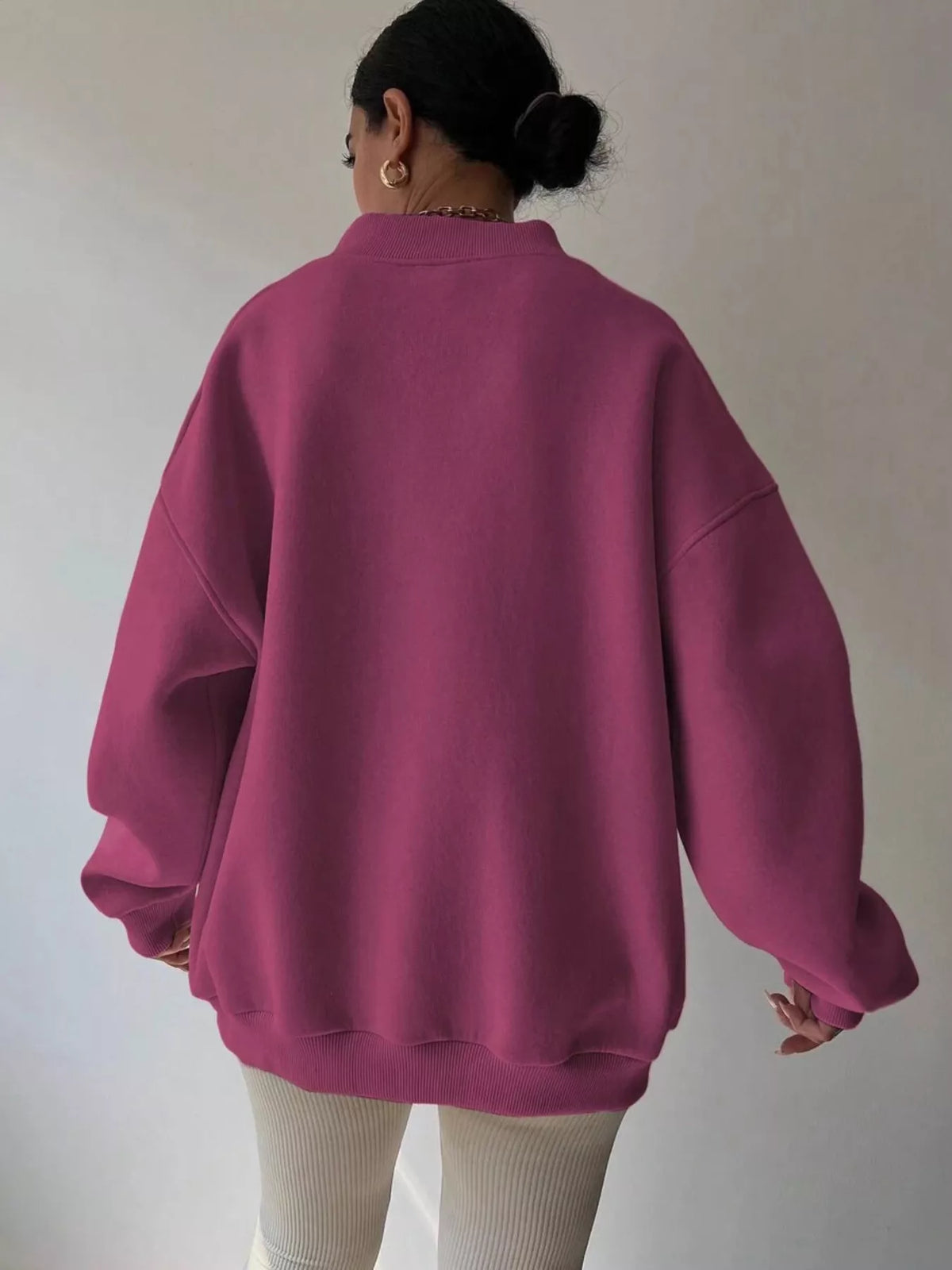 Women's Oversized V-Neck Jumper