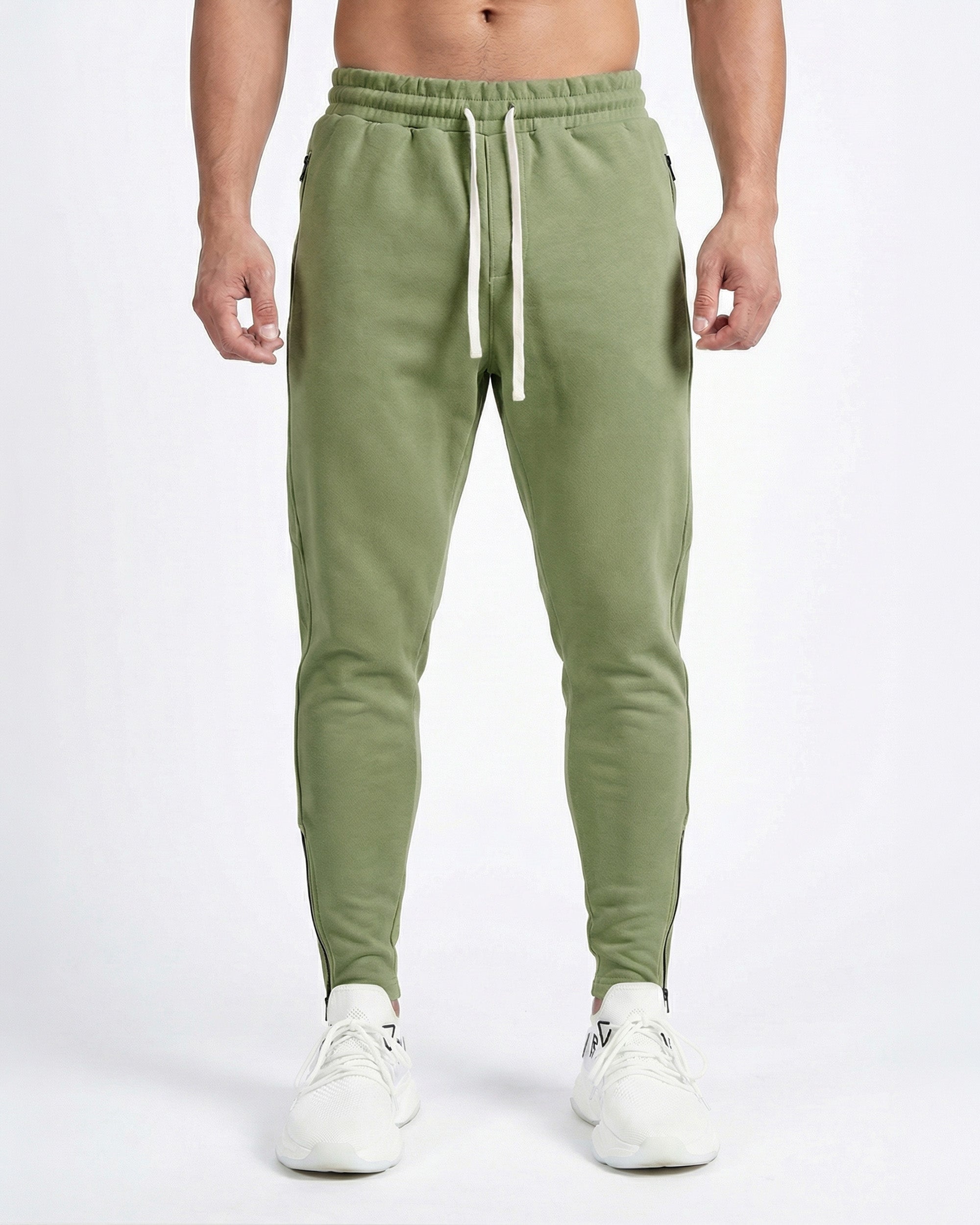 Joggers fuselés pour homme avec poches zippées
