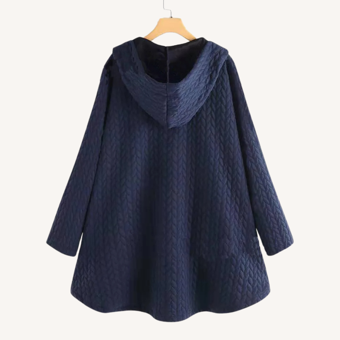 Women's Quilted Hooded Winter Coat | Fleece-Lined