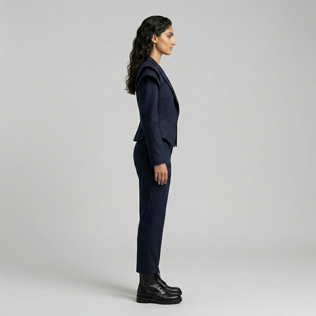 Structured Wing Shoulder Tailored Suit