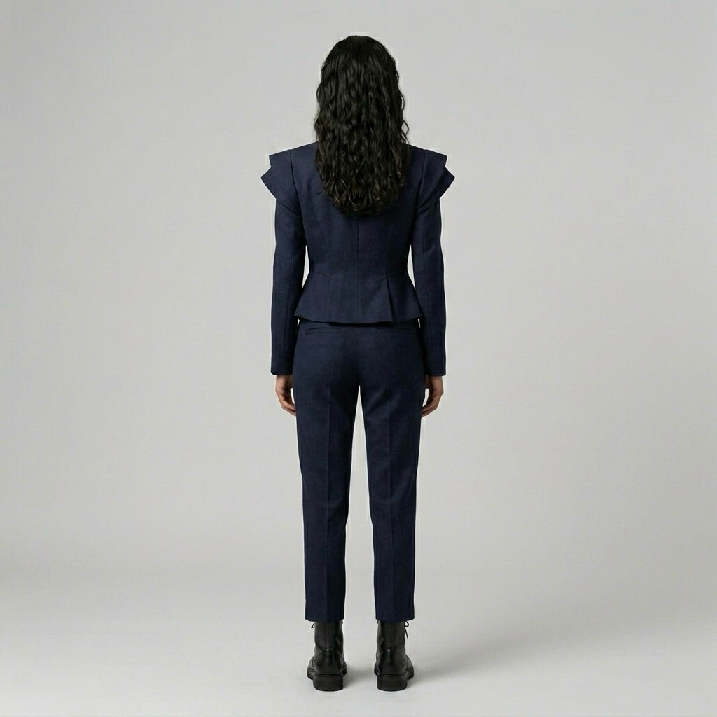 Structured Wing Shoulder Tailored Suit