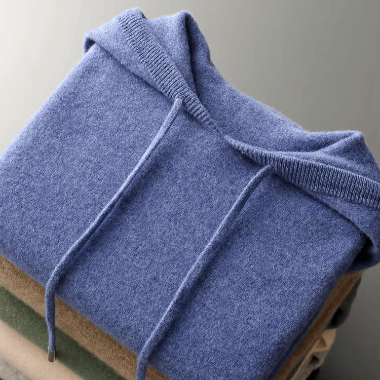Men's Merino Wool Hoodie | Soft Pullover Sweater