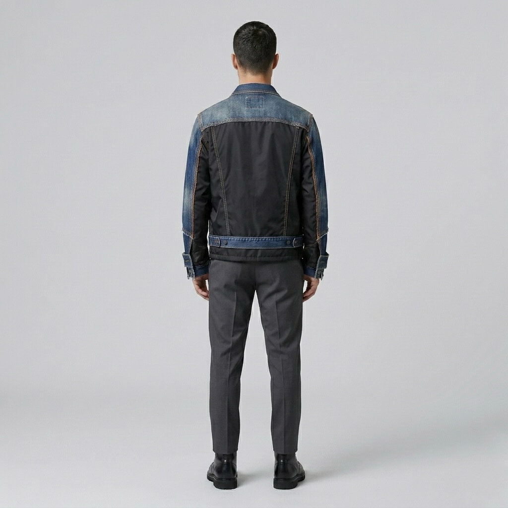 Hybrid Axis Denim Utility Jacket