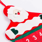 Fabric Christmas Advent Calendar | 24-Day Santa Wall Hanging