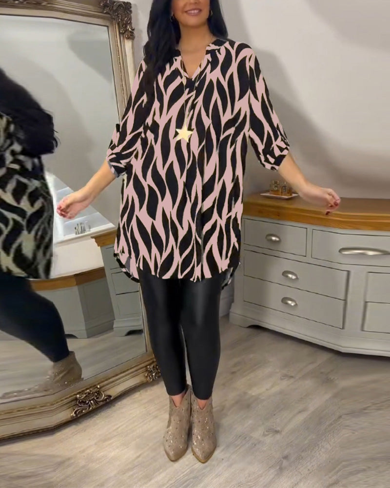 Women's Printed Loose Fit Blouse