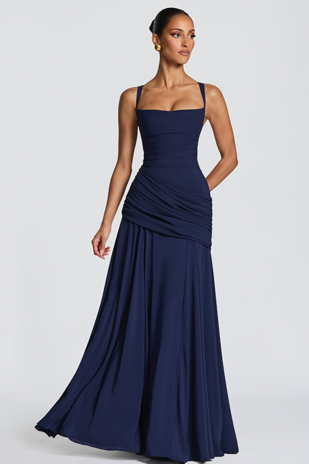 Women's Maxi Evening Dress in Jersey for Autumn