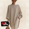 Women's Oversized Knitted Poncho Jumper