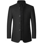 Men's Stand-Collar Lined Trench Coat | Tailored Fit