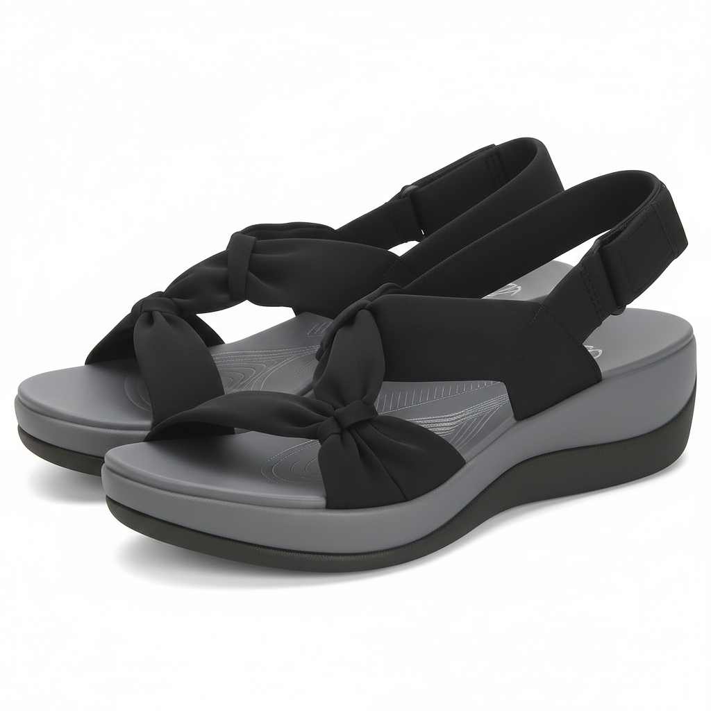 Sandales confort rembourrées pour femme à bride réglable
