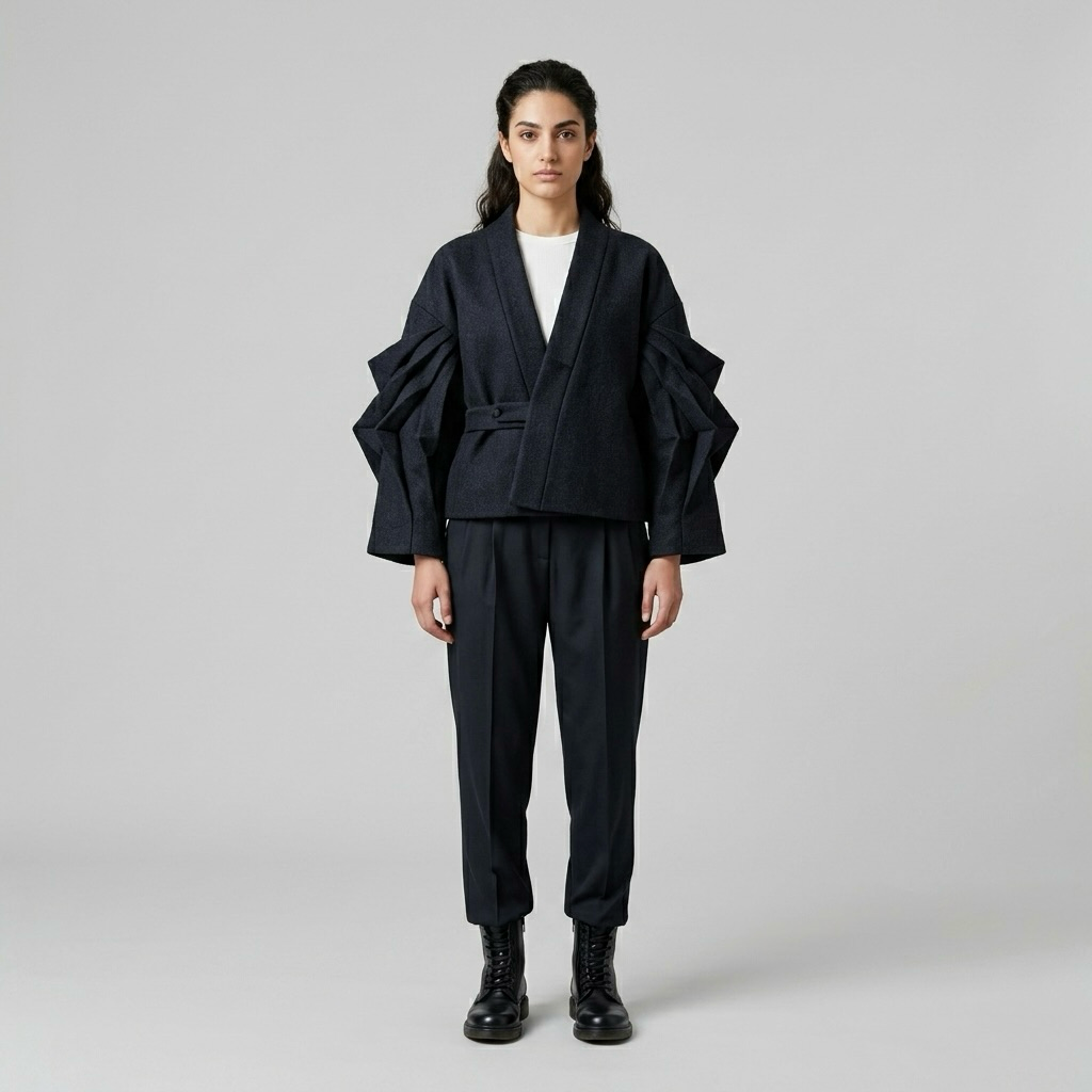 Origami Sleeve Wrap Jacket