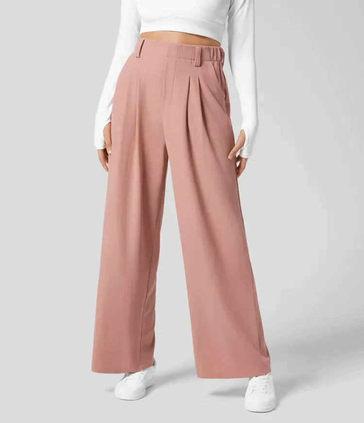 Women's Linen Summer Wide Leg Trousers