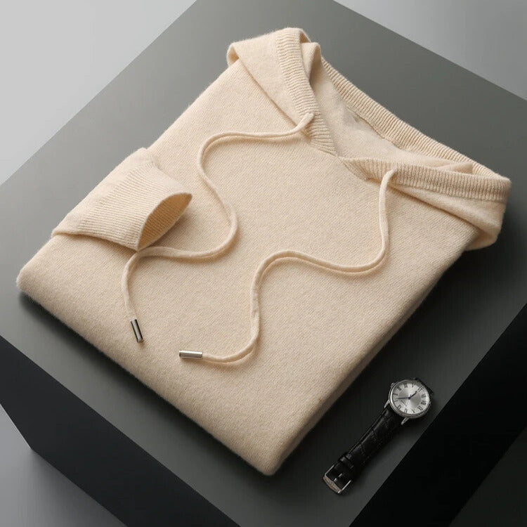 Men's Merino Wool Hoodie | Soft Pullover Sweater