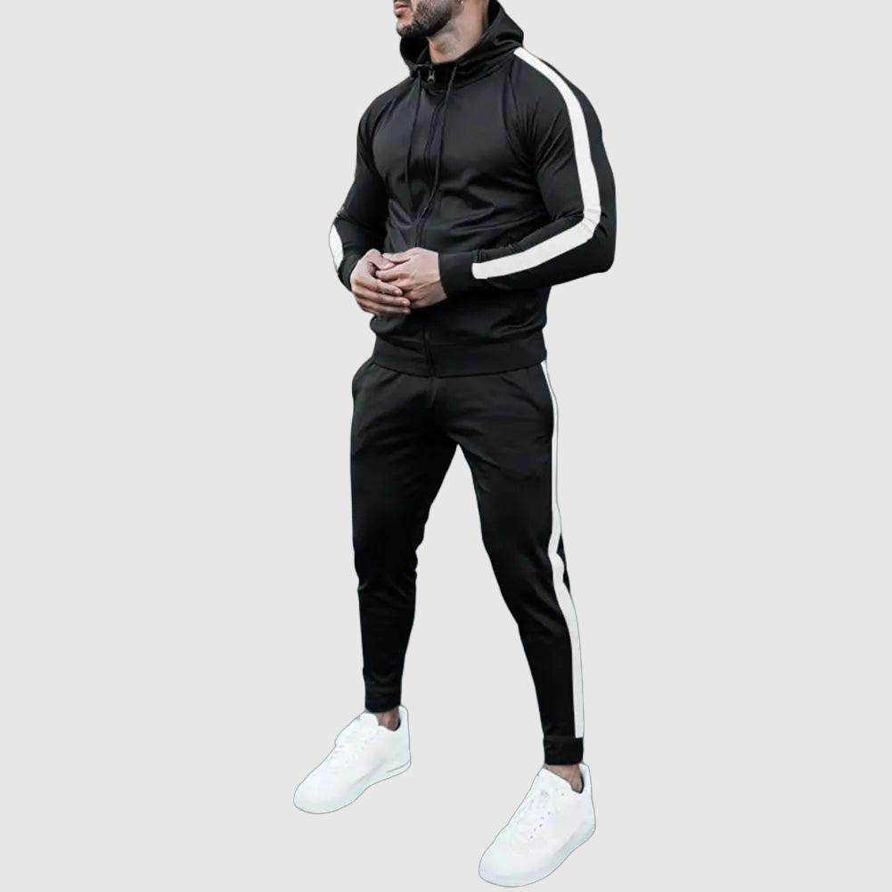 Ensemble de survêtement à capuche pour homme avec joggers ajustés