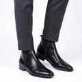 Bottines homme élégantes à fermeture zippée latérale
