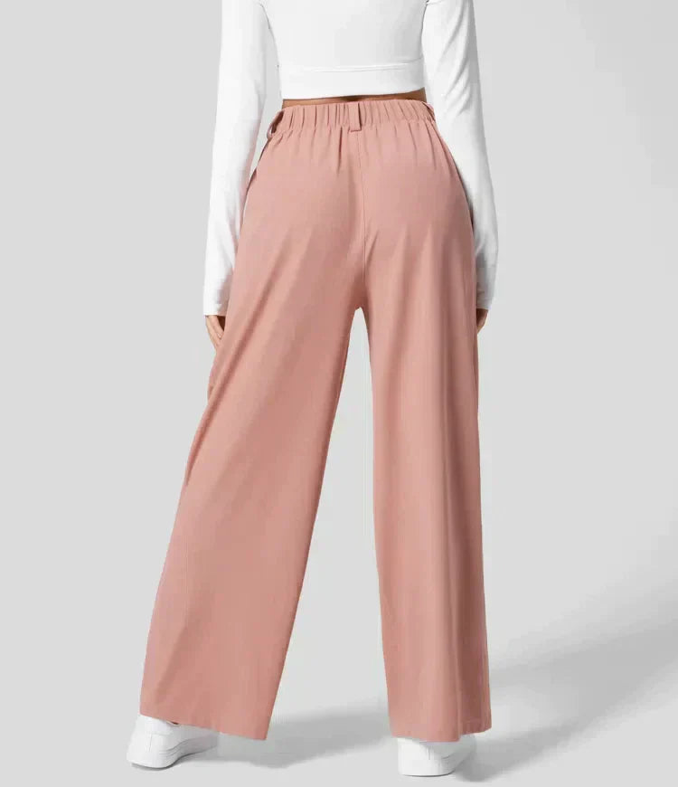 Women's Linen Summer Wide Leg Trousers