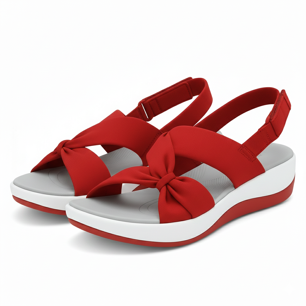 Sandales confort rembourrées pour femme à bride réglable