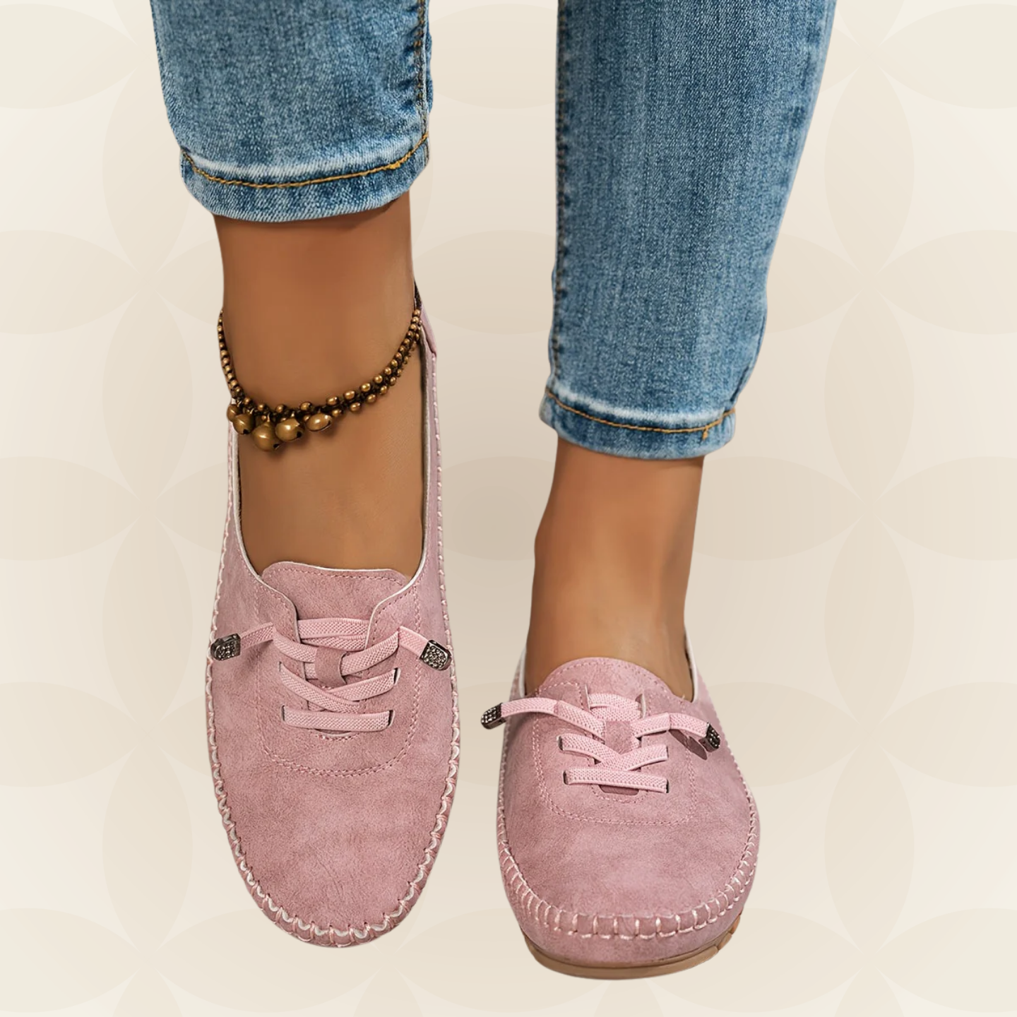Chaussures de marche décontractées à lacets pour femme