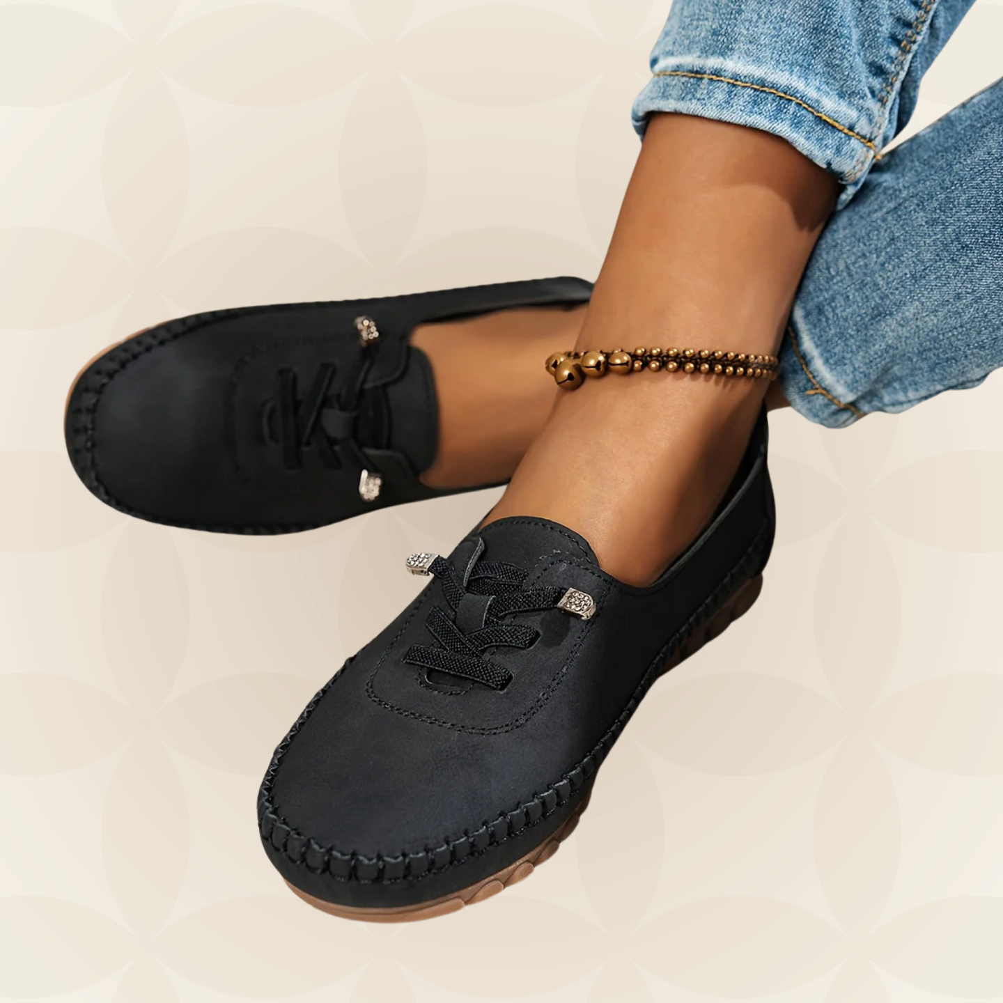 Chaussures de marche décontractées à lacets pour femme