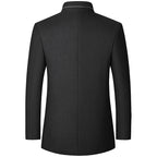Men's Stand-Collar Lined Trench Coat | Tailored Fit