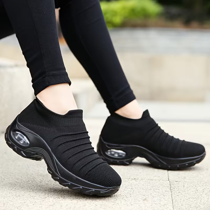 Women’s Slip-On Walking Trainers with Cushioned Sole