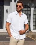 Men's Cotton Shirt for Autumn Casual Everyday Wear