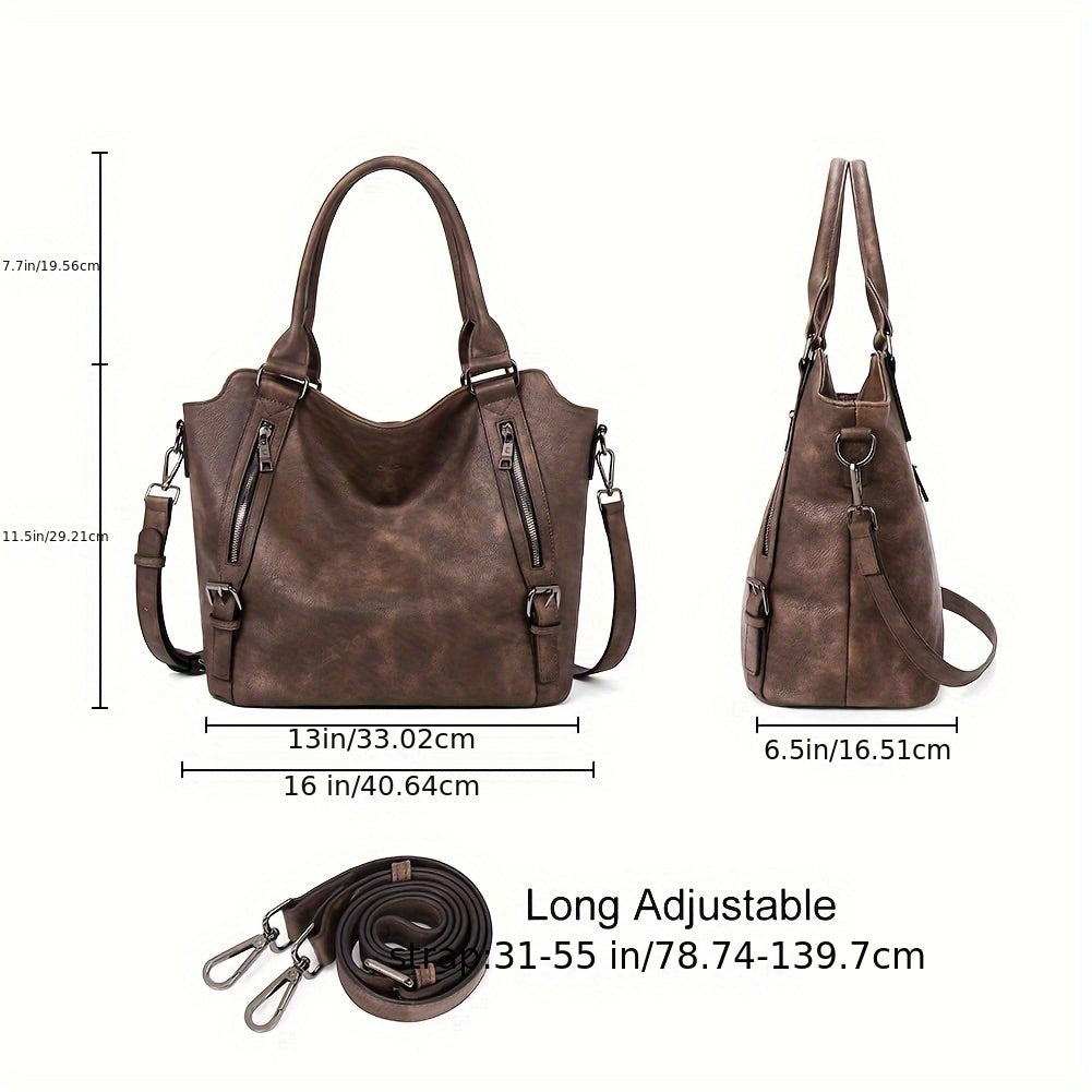 Grand sac à bandoulière pour femme avec bandoulière amovible