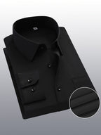Men's Long Sleeve Formal Shirt | Regular Fit Business Shirt