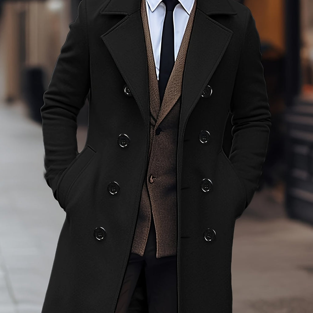 Men's Double-Breasted Trench Coat | Tailored Fit
