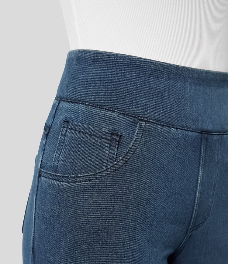 Women's High Waist Wide Leg Stretch Jeans