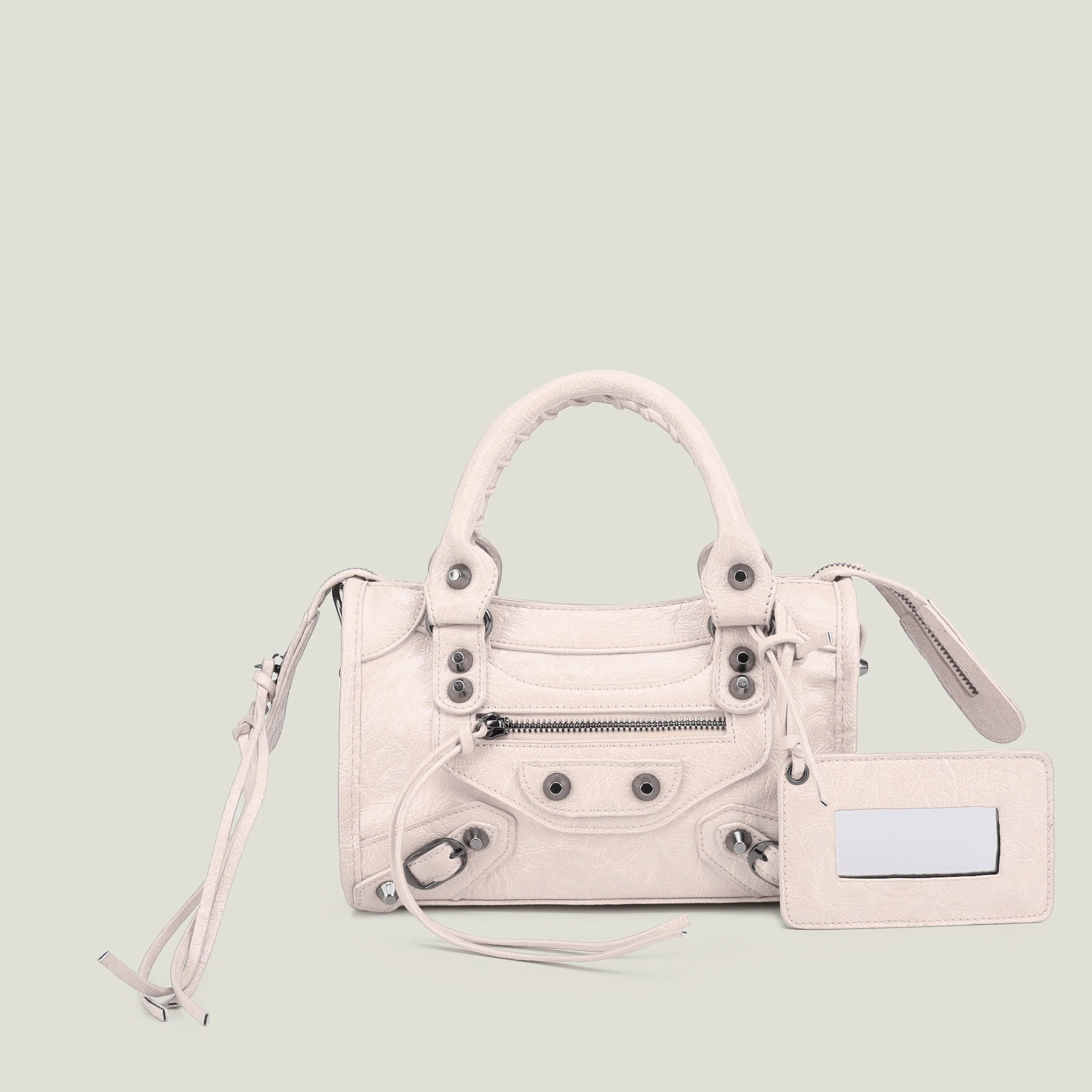 Women's PU Leather Duffel Bag with Crossbody Strap