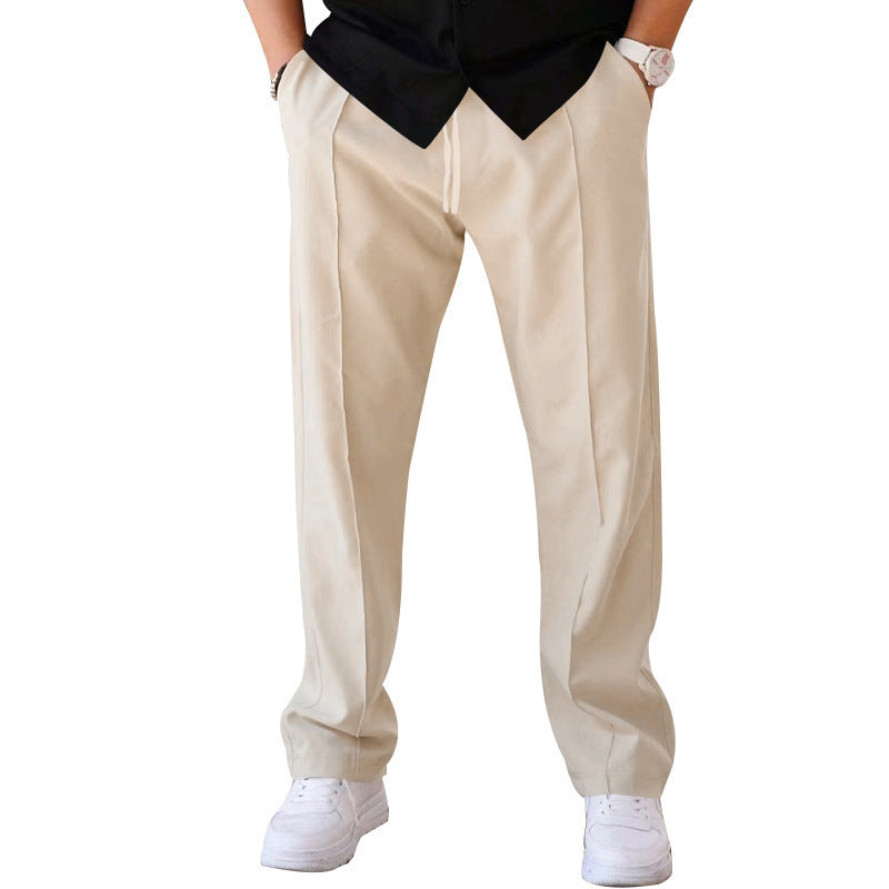 Men’s Pleated Wide-Leg Trousers