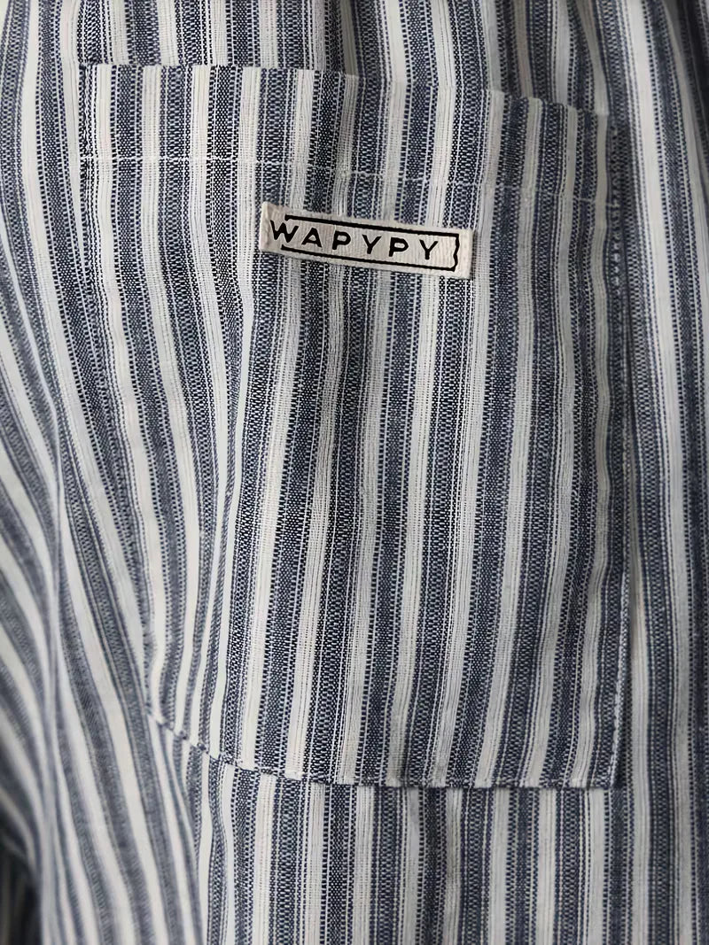 Men’s Striped Wide Leg Trousers