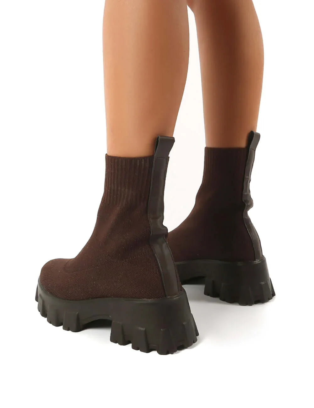 Women’s Chunky Sole Sock Ankle Boots