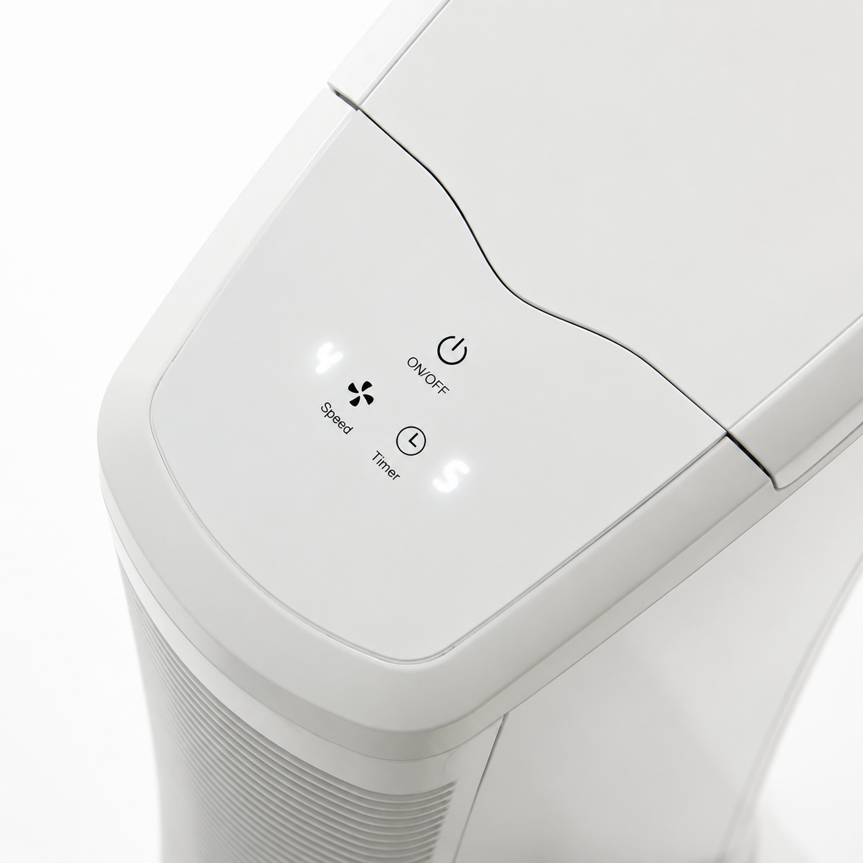 Tower Air Purifier with ABS Plastic Quiet Cooling Fan for Summer