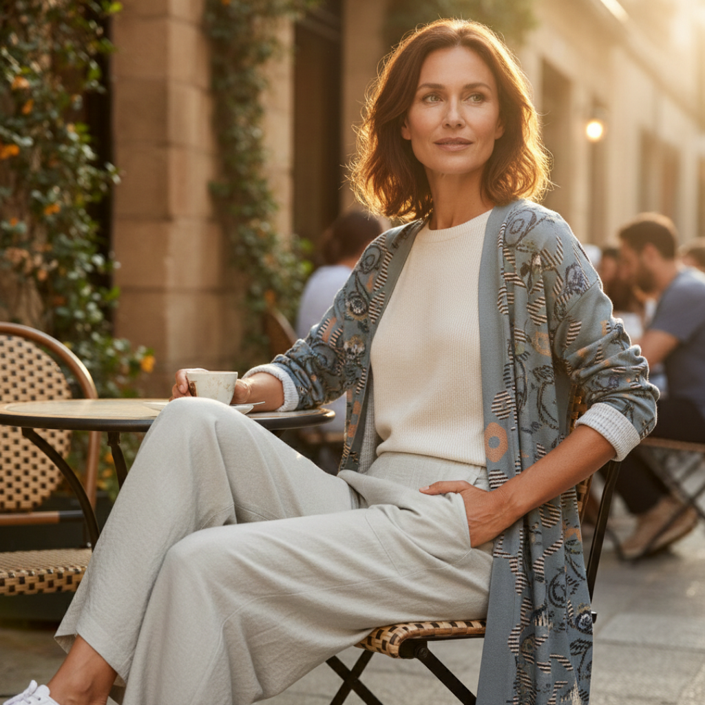 Women's Wide Leg Pull-On Trousers with Pockets